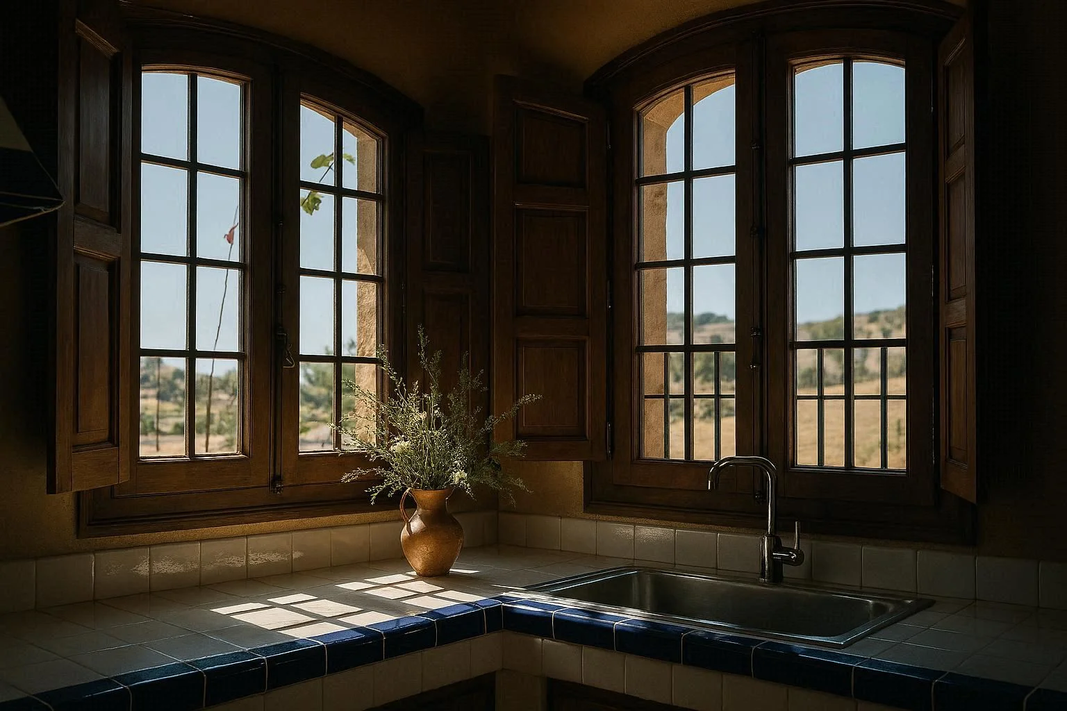 Ventanas de la cocina